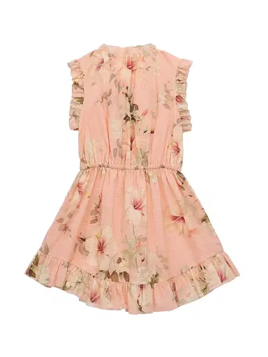 Zimmermann Little Girl's & Girl's Mahon Flip Cotton Dress - Pink Hibiscus - Size 12 | Thumbnail 2 Zimmermann Little Girl's & Girl's Mahon Flip Cotton Dress - Pink Hibiscus - Size 12 | Thumbnail 2
