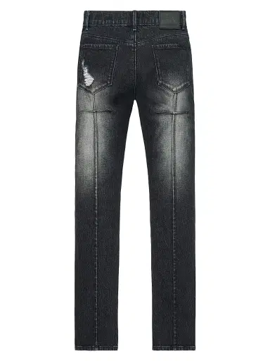 RTA Men's Chaparral Distressed Skinny Jeans - Fray Noir - Size 40 | Thumbnail 2 RTA Men's Chaparral Distressed Skinny Jeans - Fray Noir - Size 40 | Thumbnail 2