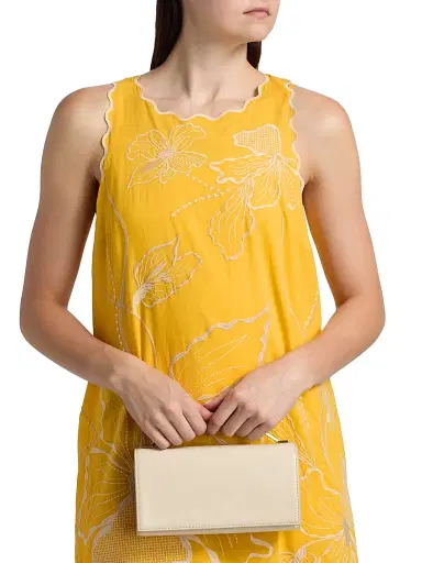 Johnny Was Women's Embroidered Cotton Tank Shift Dress - Spectra Yellow | Thumbnail 6 Johnny Was Women's Embroidered Cotton Tank Shift Dress - Spectra Yellow | Thumbnail 6