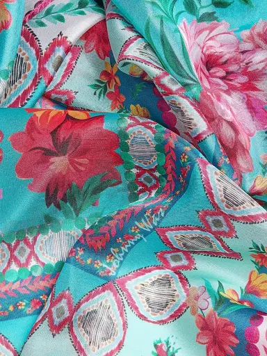 Johnny Was Women's Renata Silk Scarf - Renata Scarf | Thumbnail 3 Johnny Was Women's Renata Silk Scarf - Renata Scarf | Thumbnail 3