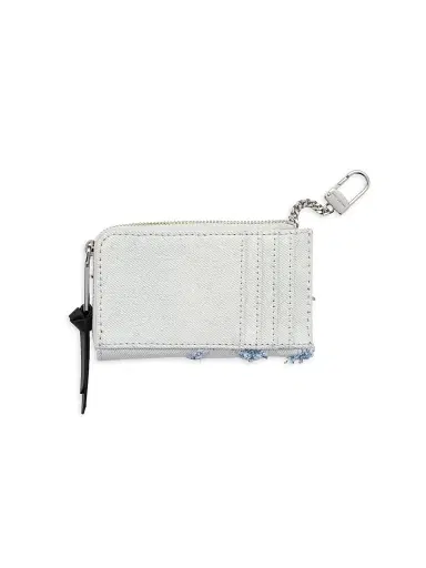 Marc Jacobs Women's The Daisy Distressed Denim Top-Zip Wallet - Light Wash | Thumbnail 3 Marc Jacobs Women's The Daisy Distressed Denim Top-Zip Wallet - Light Wash | Thumbnail 3