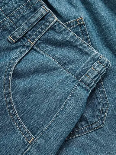 Veronica Beard Women's Sally Cotton Denim Shorts - Good Fortune - Size 32 | Thumbnail 6 Veronica Beard Women's Sally Cotton Denim Shorts - Good Fortune - Size 32 | Thumbnail 6