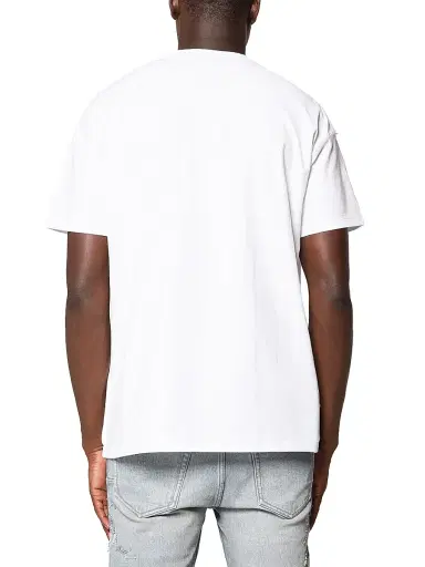 Purple Brand Men's Textured Inside-Out Crewneck T-Shirt - White | Thumbnail 2 Purple Brand Men's Textured Inside-Out Crewneck T-Shirt - White | Thumbnail 2