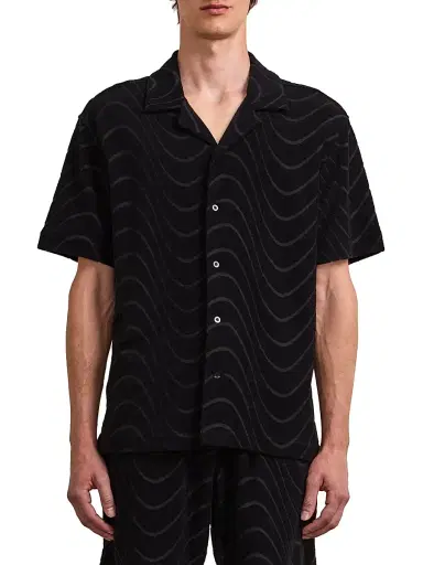 Frescobol Carioca Men's Roberto Fibra Terry-Cotton-Blend Camp Shirt | Thumbnail 1 Frescobol Carioca Men's Roberto Fibra Terry-Cotton-Blend Camp Shirt | Thumbnail 1