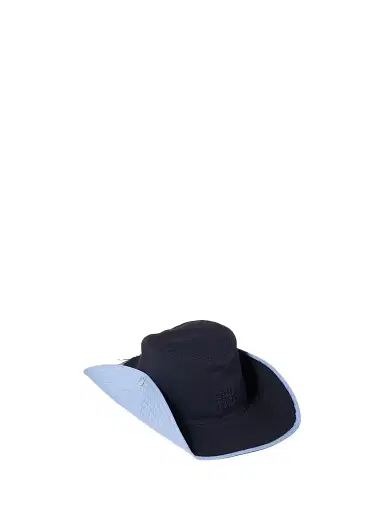 Miu Miu Women's Drill Cowboy Hat - Blue | Thumbnail 1 Miu Miu Women's Drill Cowboy Hat - Blue | Thumbnail 1