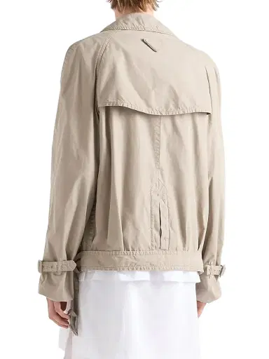 Prada Men's Technical Cotton Jacket - Beige | Thumbnail 3 Prada Men's Technical Cotton Jacket - Beige | Thumbnail 3