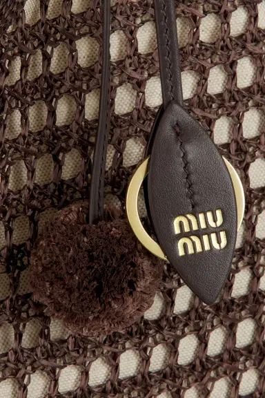 Miu Miu Rete Crochet Tote Bag | Thumbnail 7 Miu Miu Rete Crochet Tote Bag | Thumbnail 7