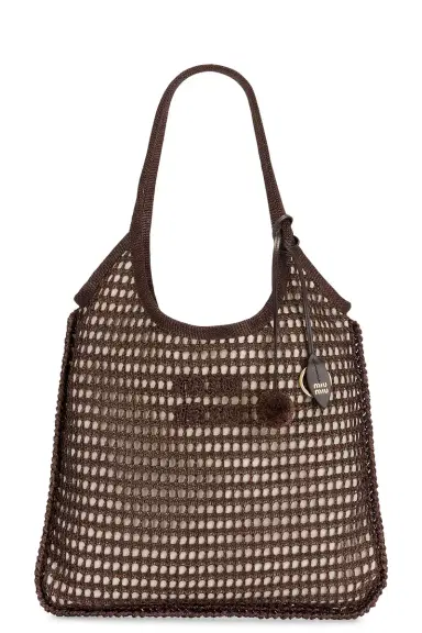 Miu Miu Rete Crochet Tote Bag | Thumbnail 1 Miu Miu Rete Crochet Tote Bag | Thumbnail 1