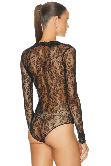 Valentino Lace Jersey Bodysuit | Thumbnail 4 Valentino Lace Jersey Bodysuit | Thumbnail 4