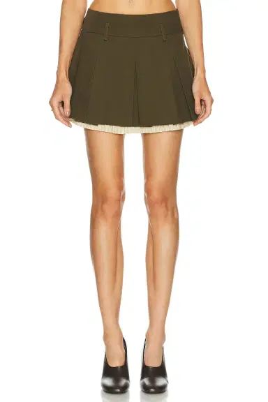 R13 Pleated Mini Skirt | Thumbnail 1 R13 Pleated Mini Skirt | Thumbnail 1