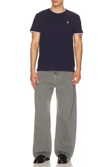 Polo Ralph Lauren Short Sleeve Stretch Mesh Crewneck Tee With Tipping Collar | Thumbnail 3 Polo Ralph Lauren Short Sleeve Stretch Mesh Crewneck Tee With Tipping Collar | Thumbnail 3