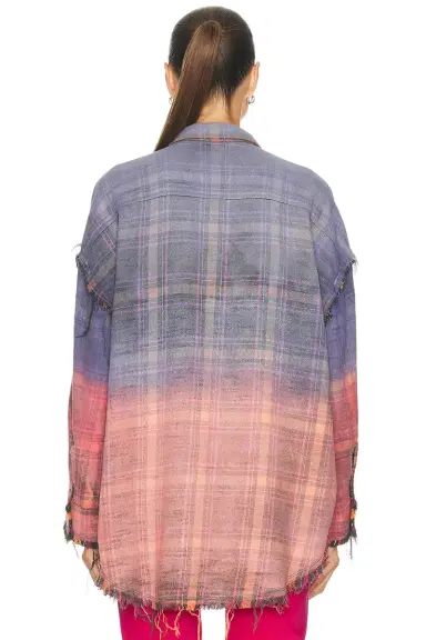 R13 Reversible Shredded Seam Drop Neck Shirt | Thumbnail 4 R13 Reversible Shredded Seam Drop Neck Shirt | Thumbnail 4