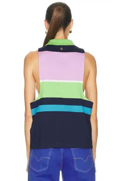 Versace Sleeveless Polo Top | Thumbnail 3 Versace Sleeveless Polo Top | Thumbnail 3