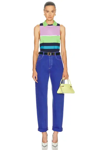 Versace Sleeveless Polo Top | Thumbnail 4 Versace Sleeveless Polo Top | Thumbnail 4