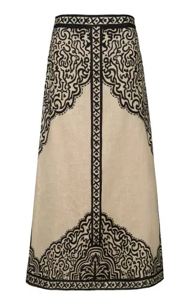Johanna Ortiz Loose Horizon Embroidered Linen Maxi Skirt | Thumbnail 2 Johanna Ortiz Loose Horizon Embroidered Linen Maxi Skirt | Thumbnail 2