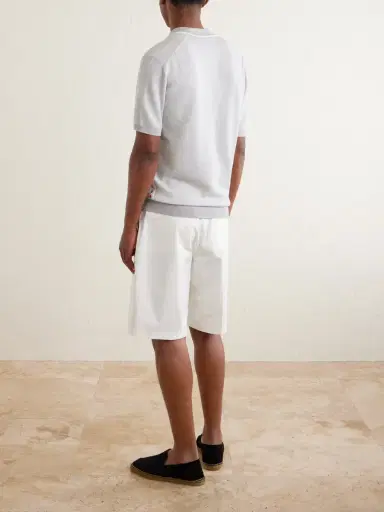 Orlebar Brown Horton Cotton and Wool-Blend Polo Shirt - Men | Thumbnail 4 Orlebar Brown Horton Cotton and Wool-Blend Polo Shirt - Men | Thumbnail 4