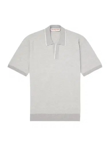 Orlebar Brown Horton Cotton and Wool-Blend Polo Shirt - Men | Thumbnail 1 Orlebar Brown Horton Cotton and Wool-Blend Polo Shirt - Men | Thumbnail 1