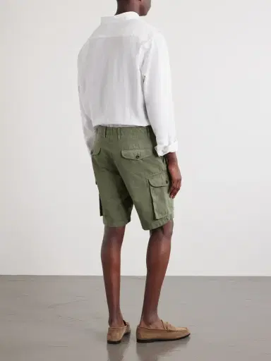 Slowear Straight-Leg Cotton and Linen-Blend Shorts - Men | Thumbnail 4 Slowear Straight-Leg Cotton and Linen-Blend Shorts - Men | Thumbnail 4