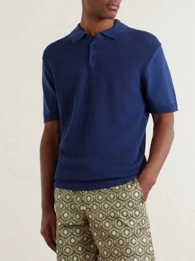 Orlebar Brown Burnham Tie Stitch Linen-blend Polo Shirt - Men | Thumbnail 3 Orlebar Brown Burnham Tie Stitch Linen-blend Polo Shirt - Men | Thumbnail 3