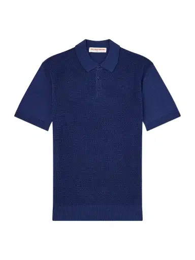 Orlebar Brown Burnham Tie Stitch Linen-blend Polo Shirt - Men | Thumbnail 1 Orlebar Brown Burnham Tie Stitch Linen-blend Polo Shirt - Men | Thumbnail 1