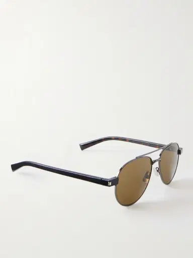 Saint Laurent Aviator-Style Black-Tone Sunglasses - Men | Thumbnail 4 Saint Laurent Aviator-Style Black-Tone Sunglasses - Men | Thumbnail 4
