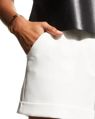 Cinq à Sept Elaine Crepe Shorts | Thumbnail 5 Cinq à Sept Elaine Crepe Shorts | Thumbnail 5