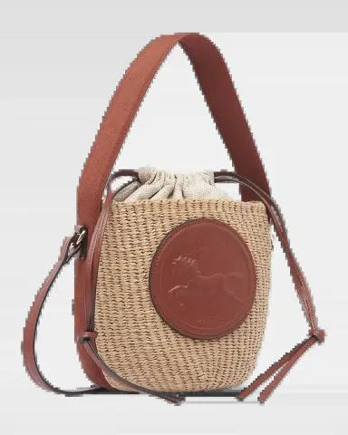 Chloé Horse Medal Bucket Bag in Paper and Leather | Thumbnail 2 Chloé Horse Medal Bucket Bag in Paper and Leather | Thumbnail 2