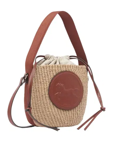 Chloé Horse Medal Bucket Bag in Paper and Leather | Thumbnail 1 Chloé Horse Medal Bucket Bag in Paper and Leather | Thumbnail 1
