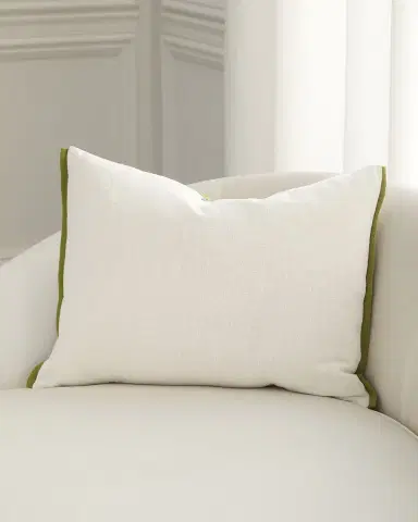 Designers Guild Foglia Embroidered Decorative Pillow, 18" x 24" | Thumbnail 2 Designers Guild Foglia Embroidered Decorative Pillow, 18" x 24" | Thumbnail 2