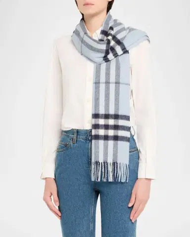 Burberry Giant Check Cashmere Scarf | Thumbnail 3 Burberry Giant Check Cashmere Scarf | Thumbnail 3