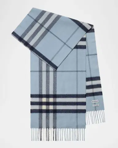 Burberry Giant Check Cashmere Scarf | Thumbnail 4 Burberry Giant Check Cashmere Scarf | Thumbnail 4