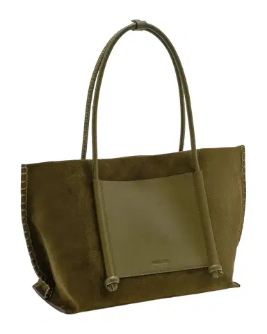 Cult Gaia Rylie Blanket-Stitch Suede Tote Bag | Thumbnail 1 Cult Gaia Rylie Blanket-Stitch Suede Tote Bag | Thumbnail 1