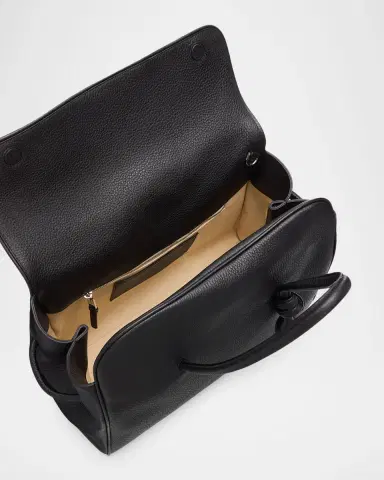 Jacquemus Men's Le Cabas Turismo Tote Bag in Grained Leather | Thumbnail 4 Jacquemus Men's Le Cabas Turismo Tote Bag in Grained Leather | Thumbnail 4
