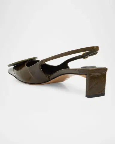 Jacquemus Les Slingbacks Eel Leather Pumps | Thumbnail 4 Jacquemus Les Slingbacks Eel Leather Pumps | Thumbnail 4