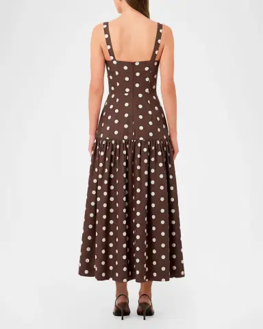NICHOLAS Valeria Flounce Sweetheart Midi Dress | Thumbnail 2 NICHOLAS Valeria Flounce Sweetheart Midi Dress | Thumbnail 2