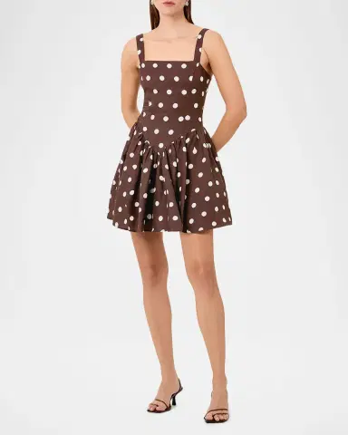 NICHOLAS Vittoria Polka Dot Flounce Mini Dress | Thumbnail 2 NICHOLAS Vittoria Polka Dot Flounce Mini Dress | Thumbnail 2