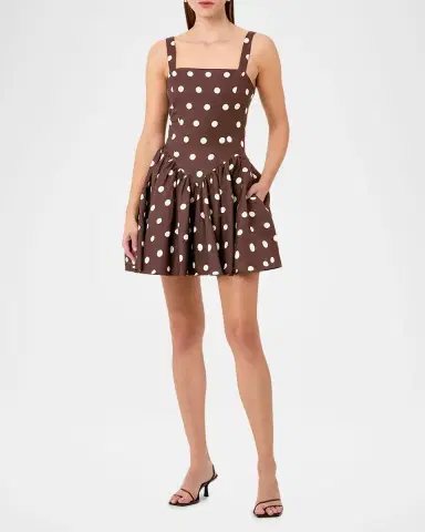 NICHOLAS Vittoria Polka Dot Flounce Mini Dress | Thumbnail 4 NICHOLAS Vittoria Polka Dot Flounce Mini Dress | Thumbnail 4