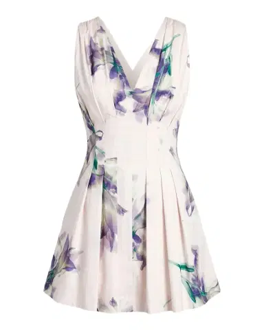 NICHOLAS Elvira Pleated Floral-Print Mini Dress | Thumbnail 1 NICHOLAS Elvira Pleated Floral-Print Mini Dress | Thumbnail 1