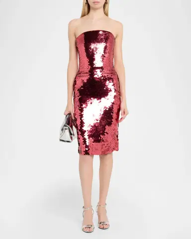 Alex Perry Strapless Degrade Sequined Sheath Dress | Thumbnail 2 Alex Perry Strapless Degrade Sequined Sheath Dress | Thumbnail 2