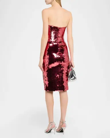 Alex Perry Strapless Degrade Sequined Sheath Dress | Thumbnail 3 Alex Perry Strapless Degrade Sequined Sheath Dress | Thumbnail 3