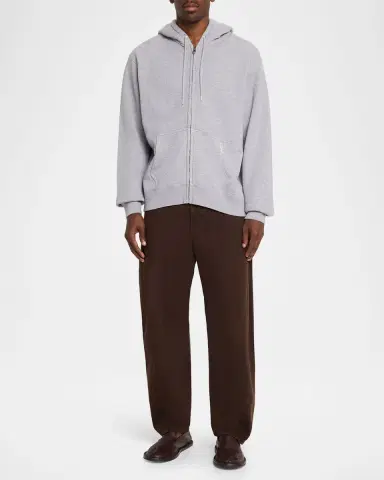 JW Anderson en's Cotton Relaxed-Fit Full-Zip Hoodie | Thumbnail 2 JW Anderson en's Cotton Relaxed-Fit Full-Zip Hoodie | Thumbnail 2