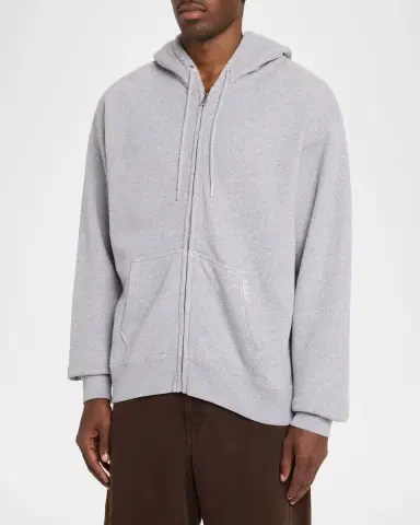 JW Anderson en's Cotton Relaxed-Fit Full-Zip Hoodie | Thumbnail 4 JW Anderson en's Cotton Relaxed-Fit Full-Zip Hoodie | Thumbnail 4