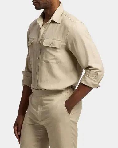Ralph Lauren Purple Label Silk-Linen Shirt | Thumbnail 6 Ralph Lauren Purple Label Silk-Linen Shirt | Thumbnail 6