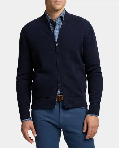 Ralph Lauren Purple Label Men's Cashmere Full-Zip Sweater | Thumbnail 4 Ralph Lauren Purple Label Men's Cashmere Full-Zip Sweater | Thumbnail 4