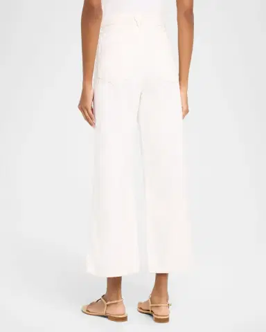 Veronica Beard Taylor Cropped High-Rise Wide Jeans | Thumbnail 3 Veronica Beard Taylor Cropped High-Rise Wide Jeans | Thumbnail 3