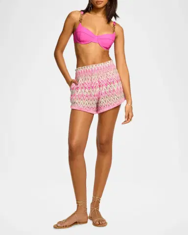 Ramy Brook Analisa Zig-Zag Knit Shorts | Thumbnail 2 Ramy Brook Analisa Zig-Zag Knit Shorts | Thumbnail 2
