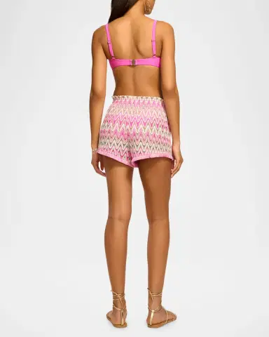 Ramy Brook Analisa Zig-Zag Knit Shorts | Thumbnail 3 Ramy Brook Analisa Zig-Zag Knit Shorts | Thumbnail 3