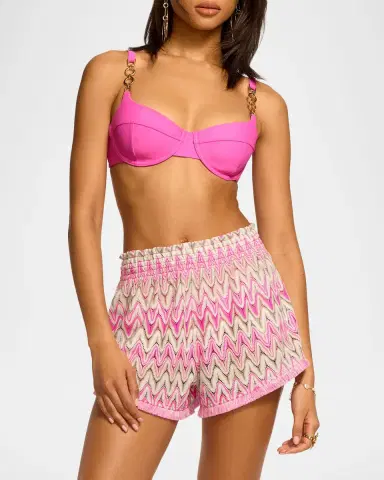 Ramy Brook Analisa Zig-Zag Knit Shorts | Thumbnail 6 Ramy Brook Analisa Zig-Zag Knit Shorts | Thumbnail 6