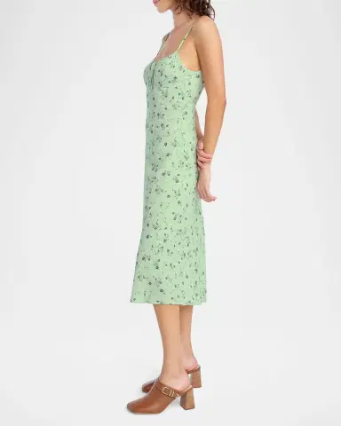 Favorite Daughter The One That Got Away Floral Midi Dress | Thumbnail 4 Favorite Daughter The One That Got Away Floral Midi Dress | Thumbnail 4