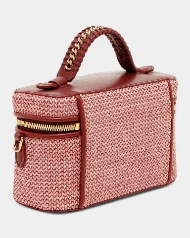 Stella McCartney Falabella Raffia Vanity Case | Thumbnail 2 Stella McCartney Falabella Raffia Vanity Case | Thumbnail 2